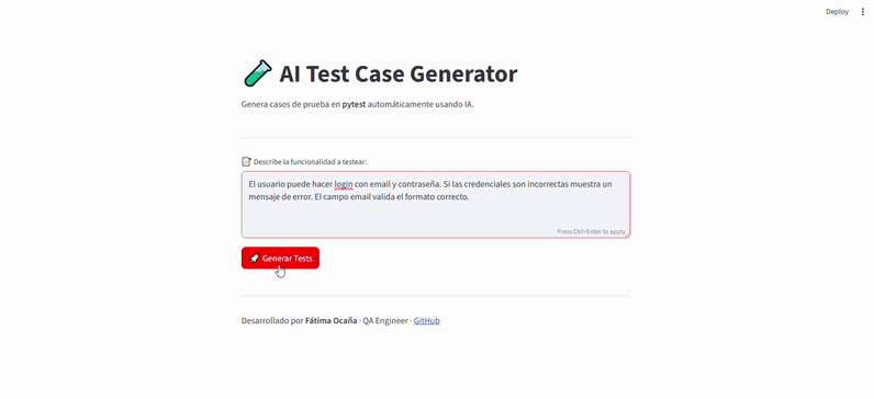 ai test case generator herramienta gratuita para generar casos de prueba con IA