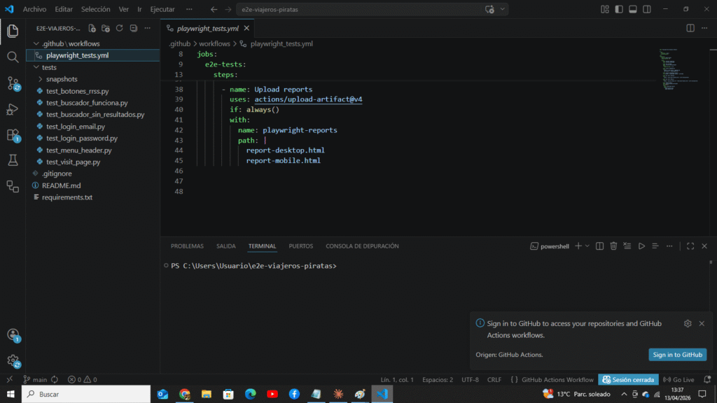 Manejo de popups alertas y diálogos en Playwright con Python para tests de QA Automation